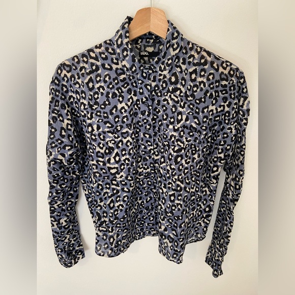 BDG Leopard Print Button Down Shirt - Picture 14 of 16